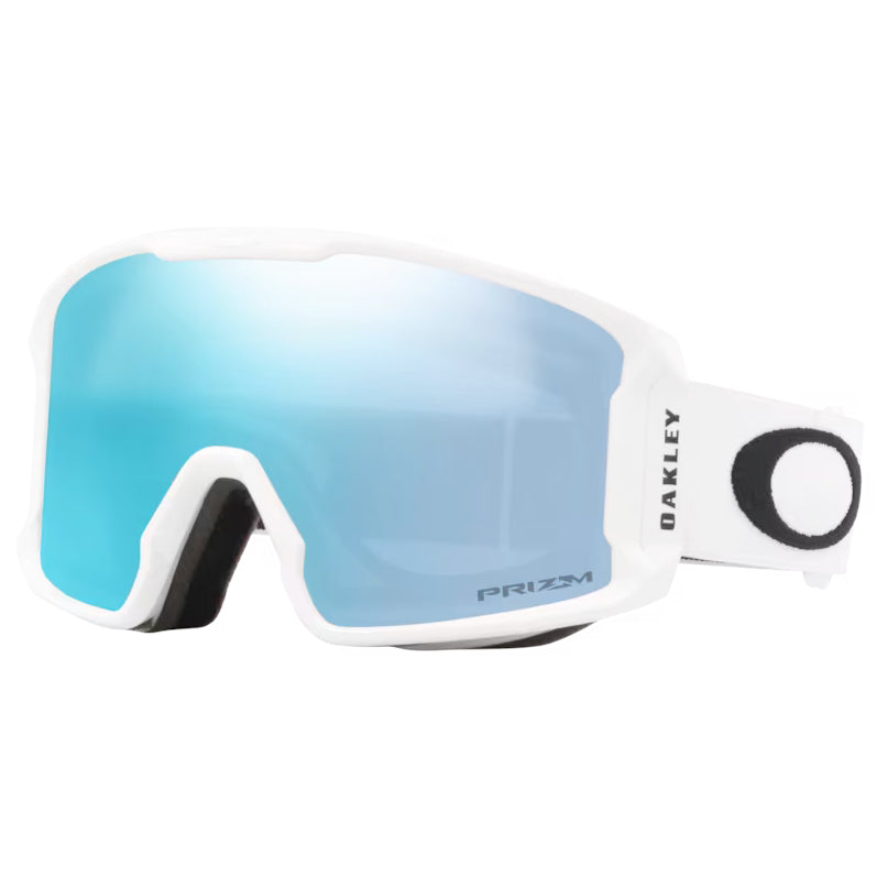 oakley line miner m goggles-color-matte white/ prizm sapphire