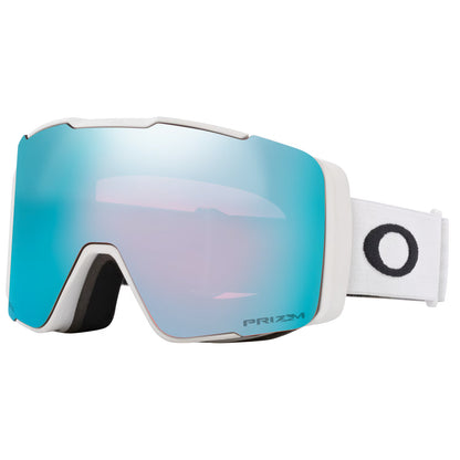 oakley line miner pro l goggles-color-matte white/ prizm sapphire + prizm iced