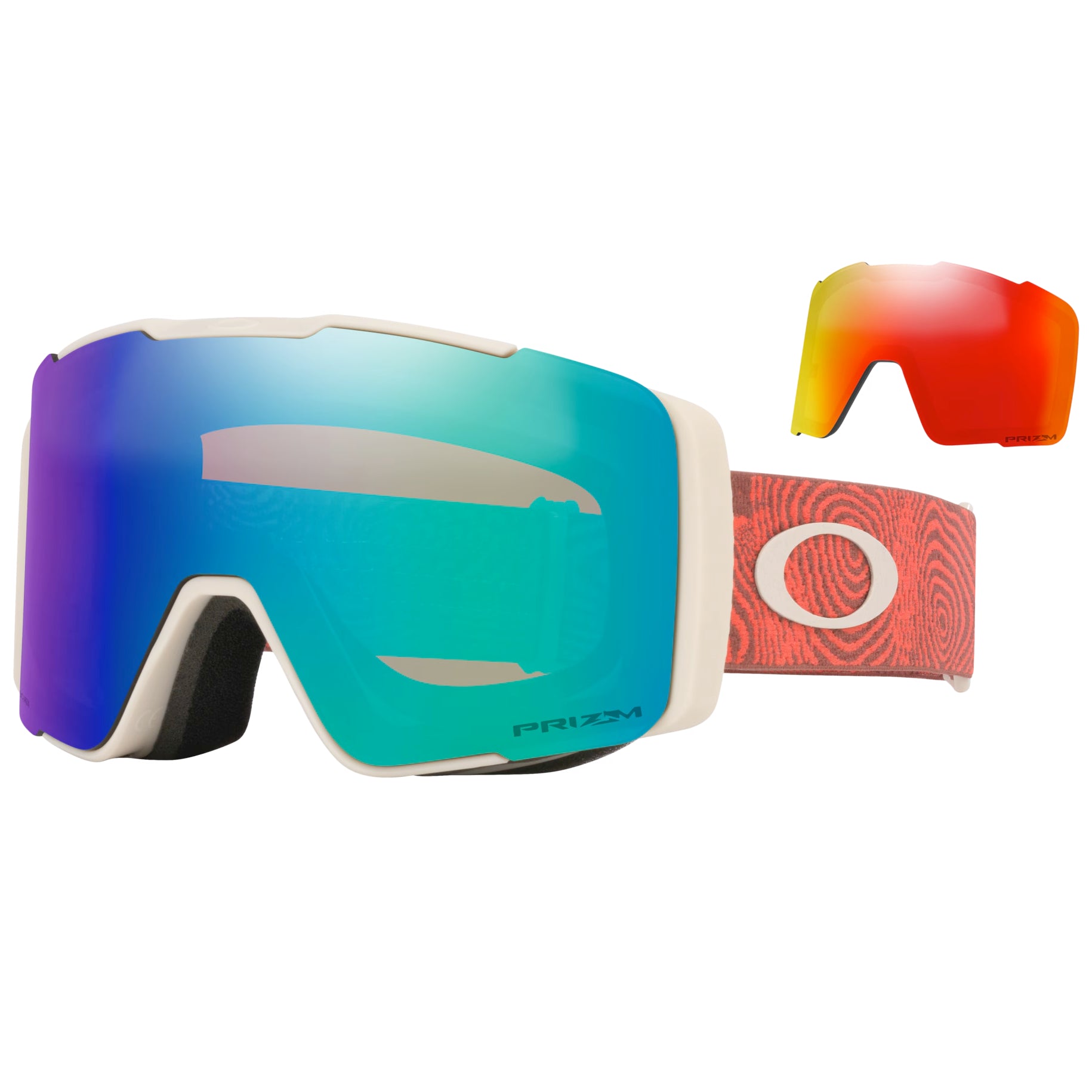 oakley line miner pro m goggles-color-hibiscus+ prizm argon & prizm torch