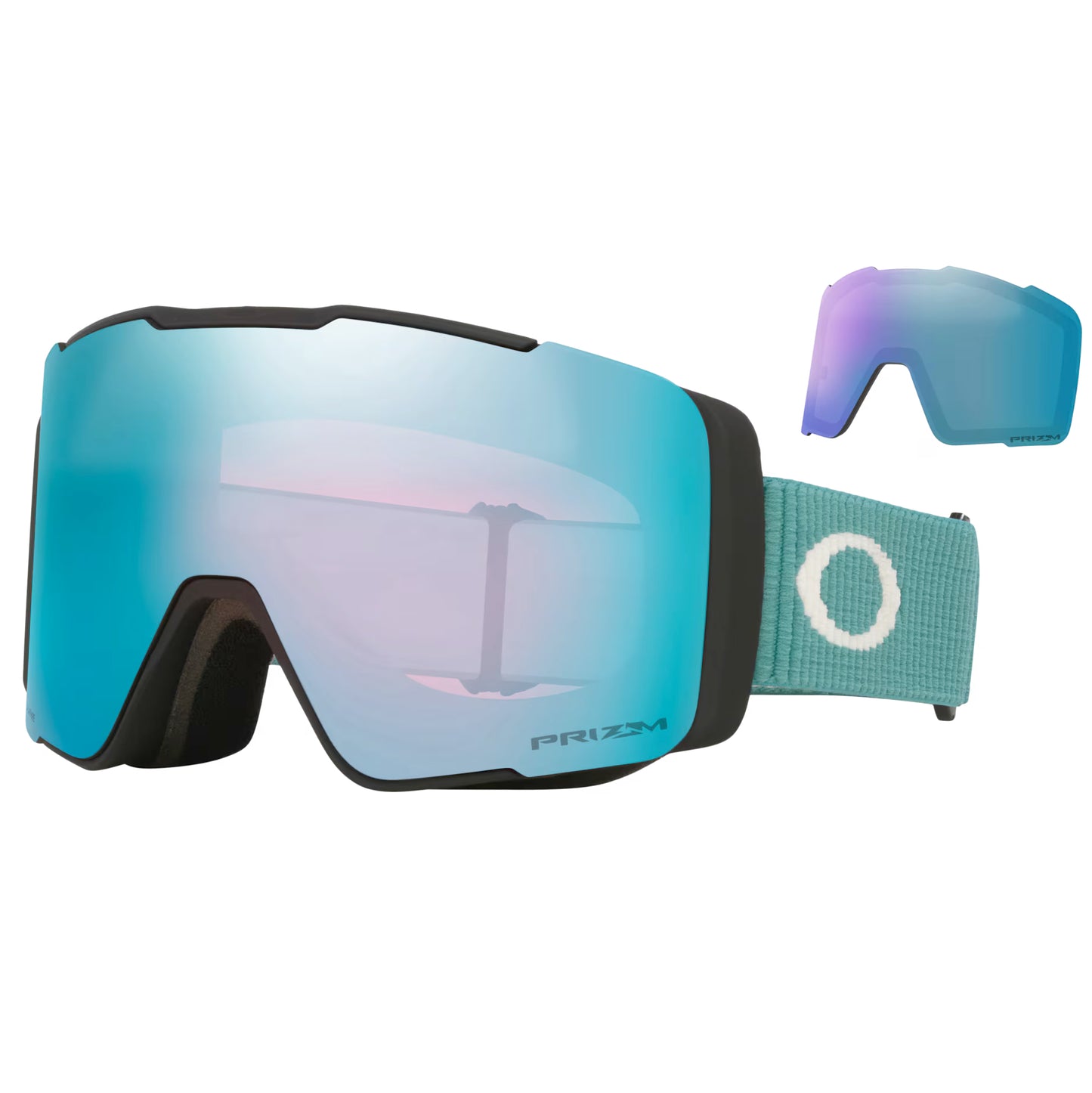 oakley line miner pro m goggles-color-pacific corduroy+ prizm sapphire & prizm iced