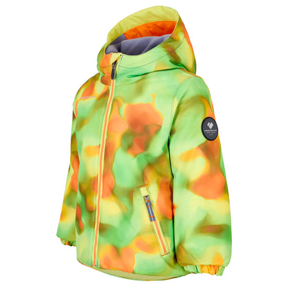 obermeyer ashor kids’ jacket-color-lime slime
