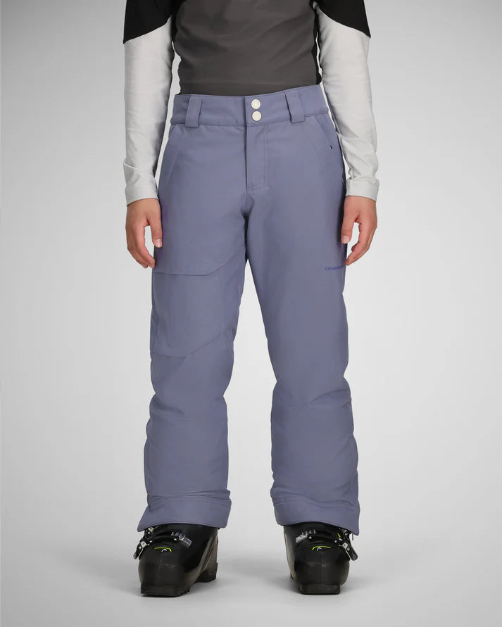 obermeyer brisk kids’ pants-color-steel