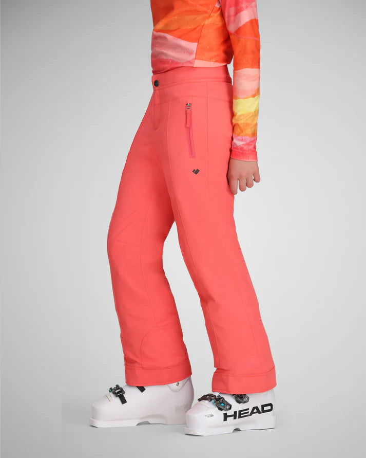 obermeyer brooke kids’ pants-color-wild coral