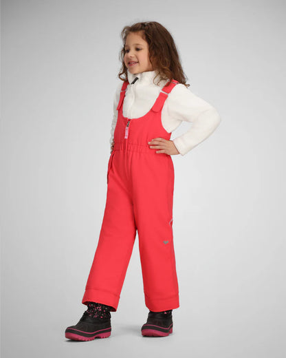 obermeyer snoveral kids’ bib pants-color-tropical pink