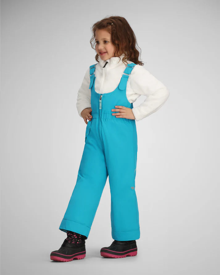 obermeyer snoveral kids’ bib pants-color-aegean blue