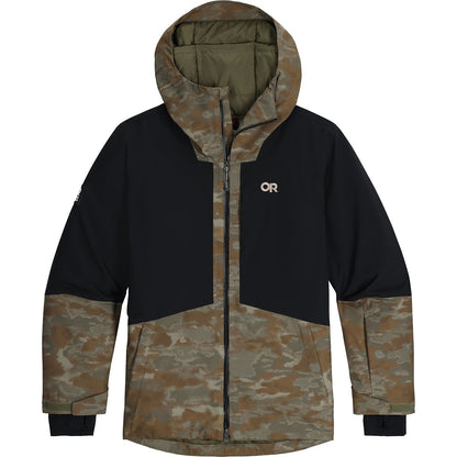 outdoor research snowcrew jacket-color-ranger green camo/black