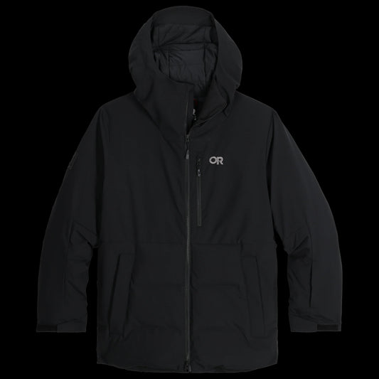 outdoor research snowcrew men’s down jacket-color-blacklmxlxxl
