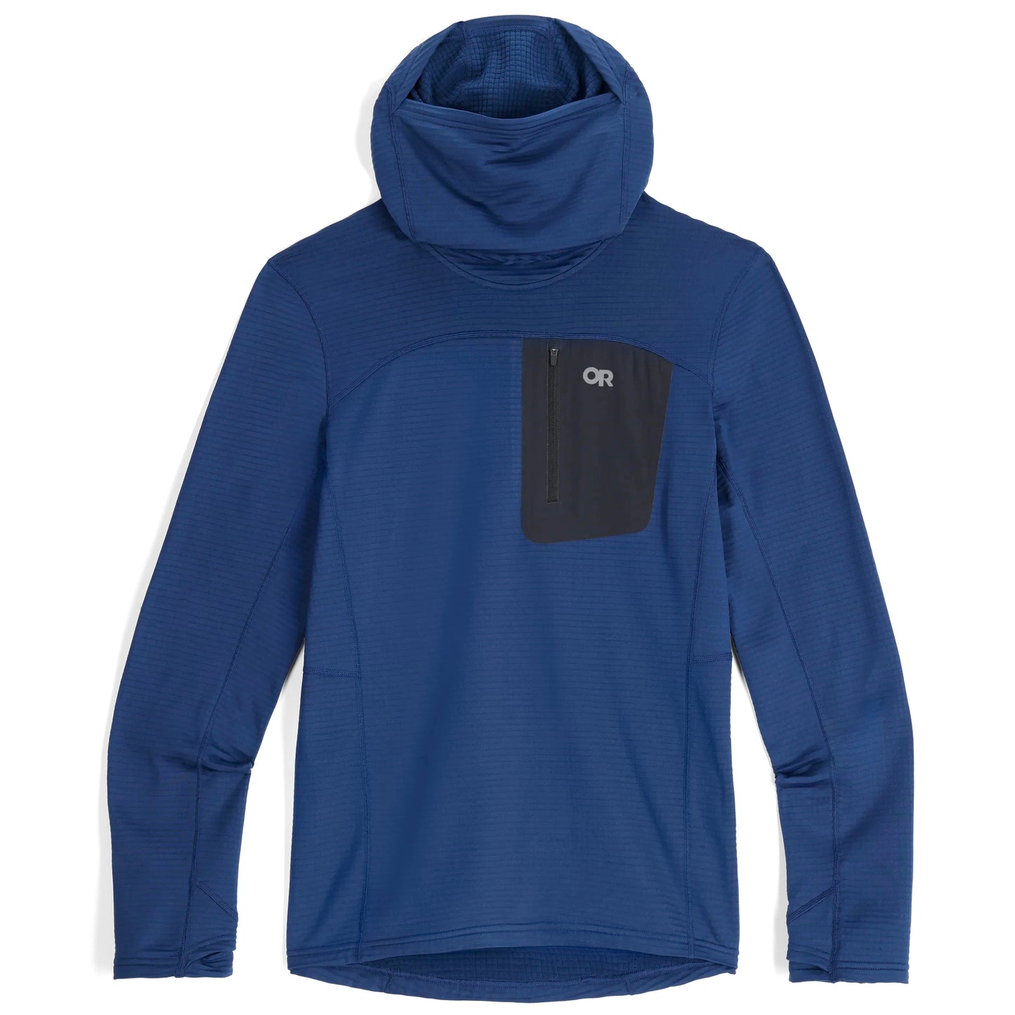 outdoor research vigor grid men’s fleece pullover hoodie-color-cenote