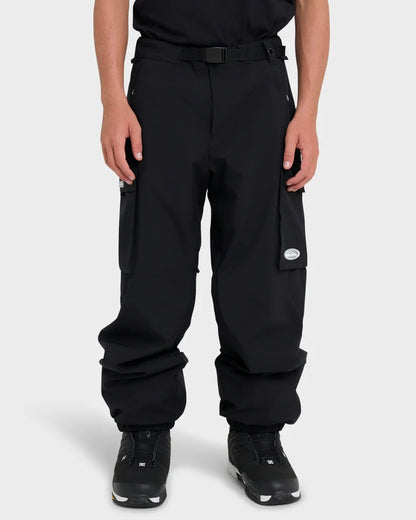 quiksilver snow down men’s cargo pants-color-blk