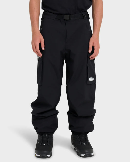 quiksilver snow down men’s cargo pants-color-blk