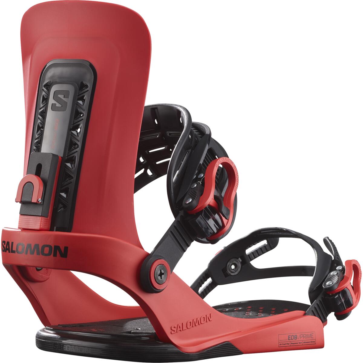 salomon edb prime snowboard bindings-color-fiery red