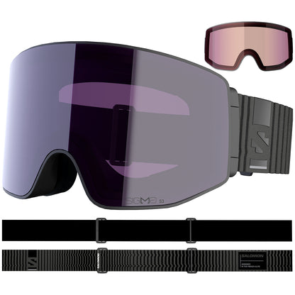 salomon sentry prime sigma goggles with bonus lens-color-black/sb