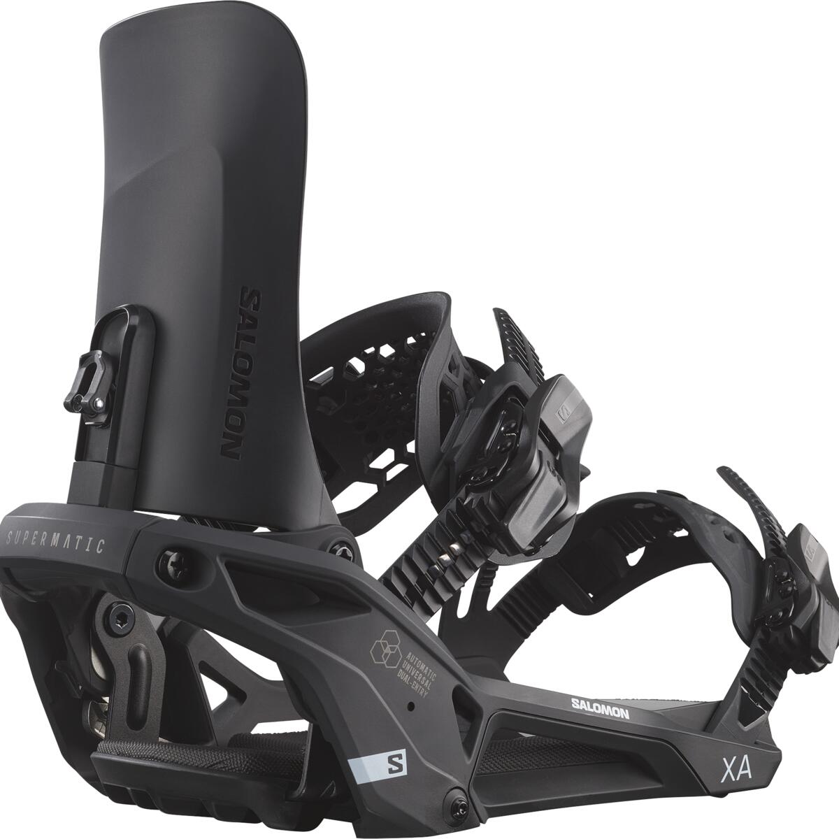 salomon xa supermatic snowboard bindings-color-black