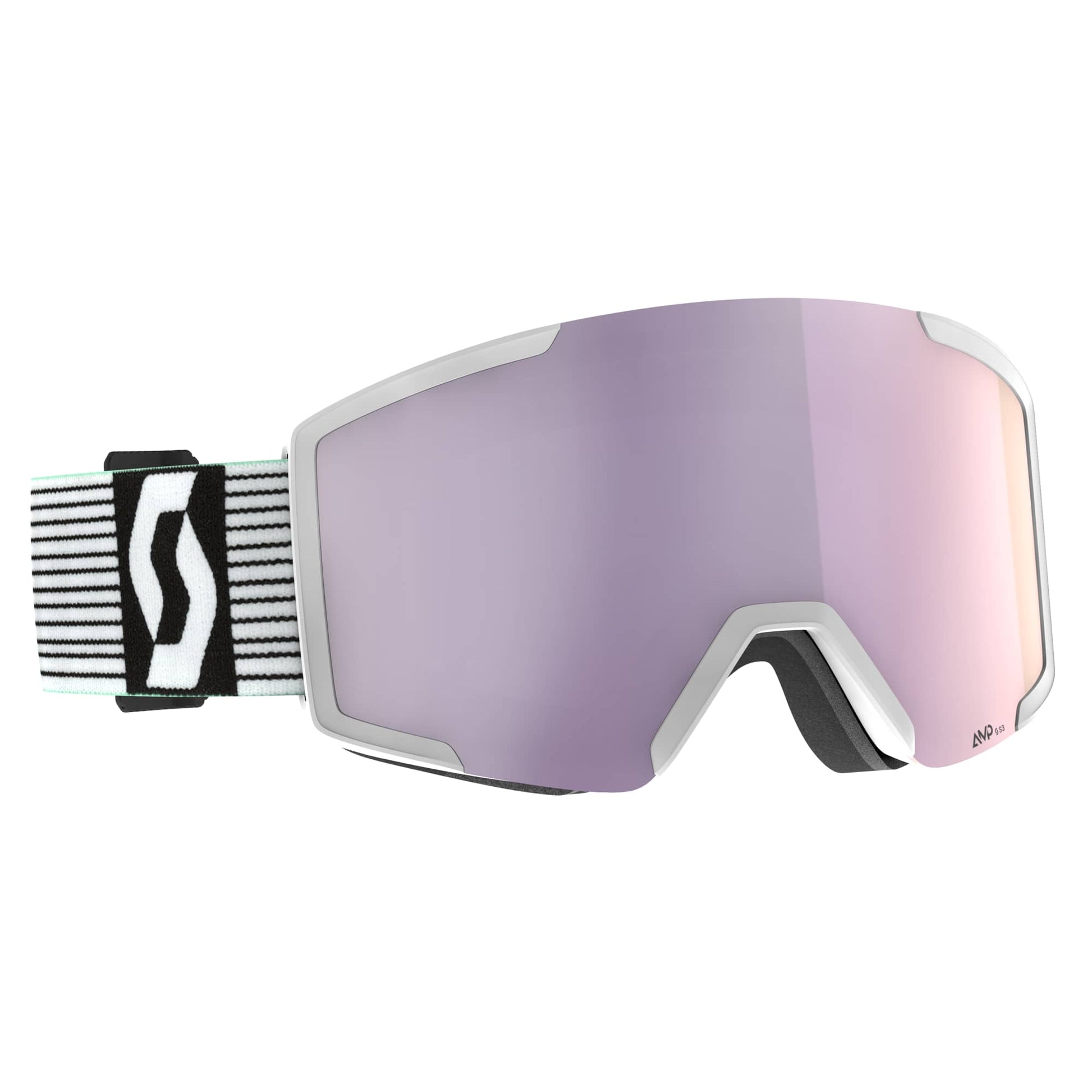 scott shield light sensitive goggles-color-mint green-amp lavender chrome s3