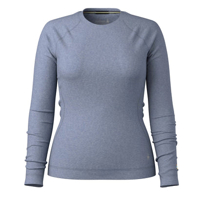 smartwool classic thermal merino women’s base layer crew-color-nightfall blue heather