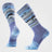 smartwool full cushion mountain geo pattern over the calf socks-color-nightfall blue