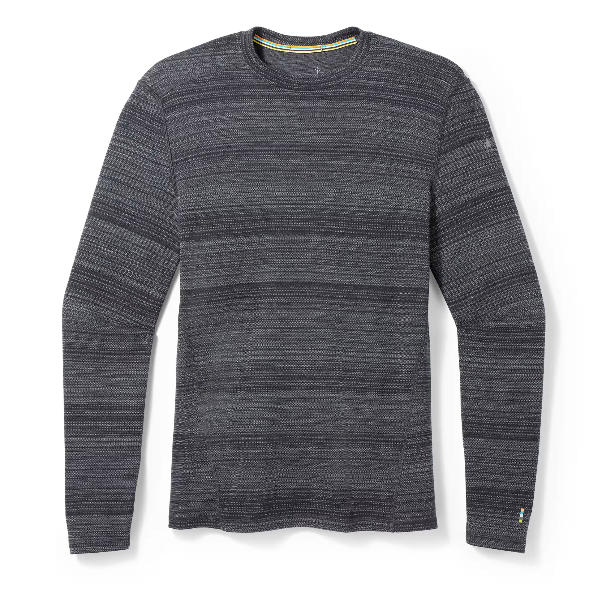smartwool men's classic thermal merino base layer crew-color-black color shift