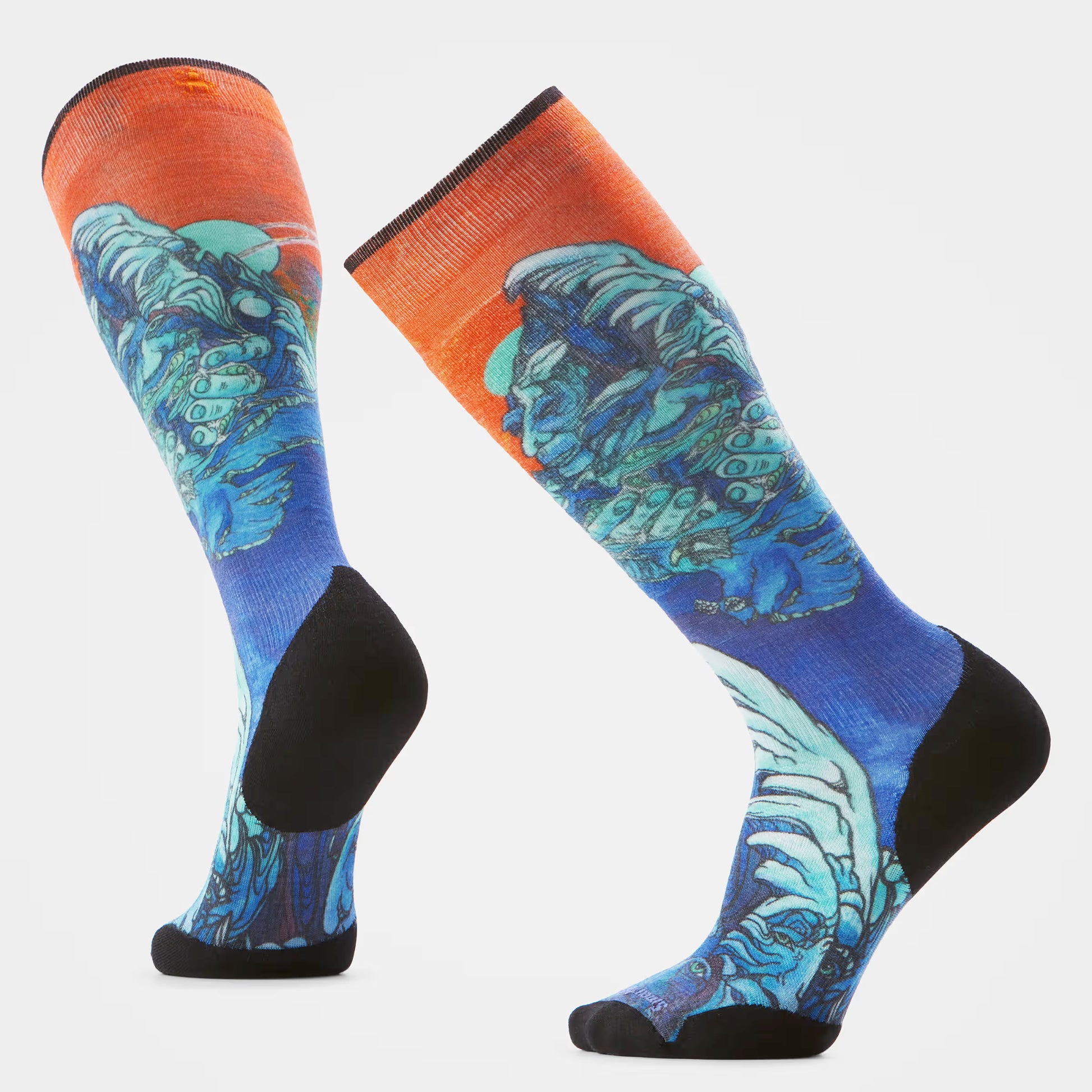 Smartwool Ski Targeted Cushion Winter Haze Print OTC Socks