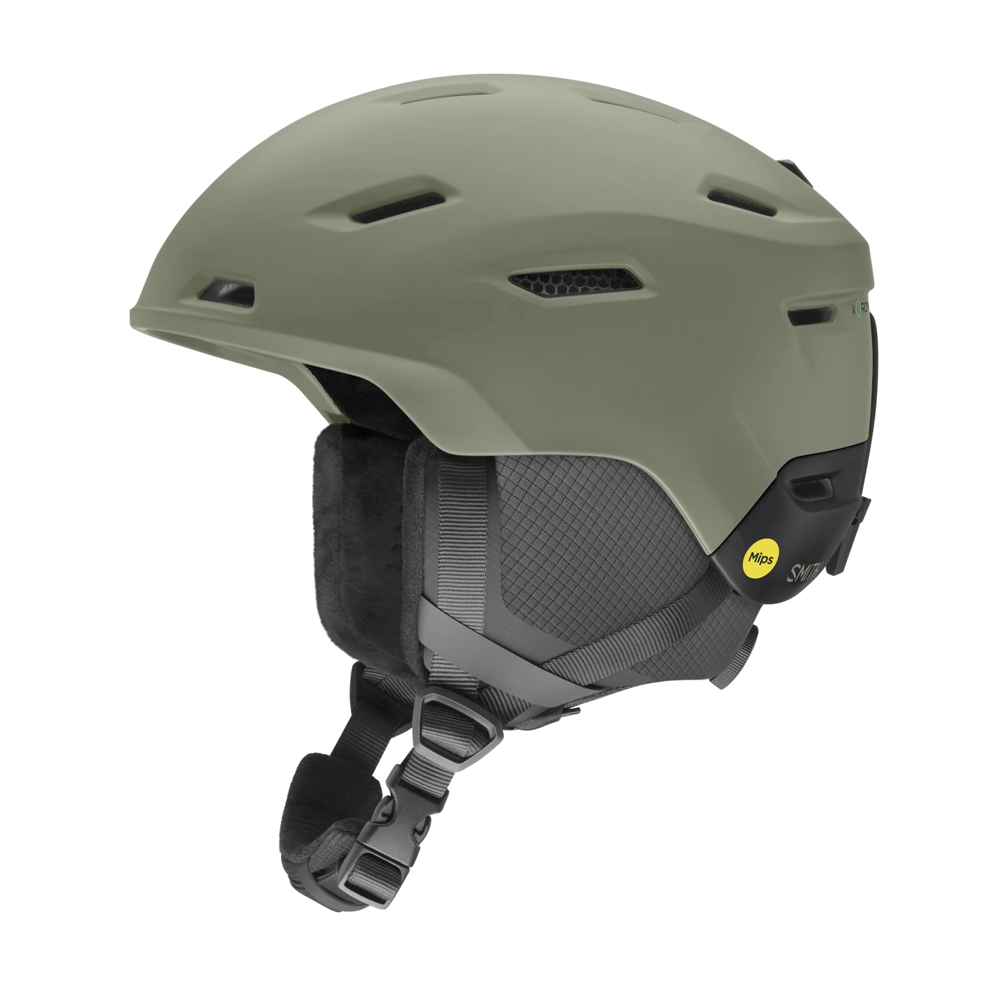smith descend mips helmet-color-matte fatigue green / black