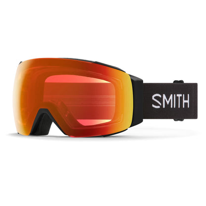 smith i​/o mag goggles-color-black  chromapop everyday red mirror