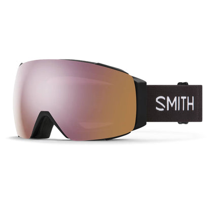 smith i​/o mag goggles-color-black || chromapop everyday rose gold mirror
