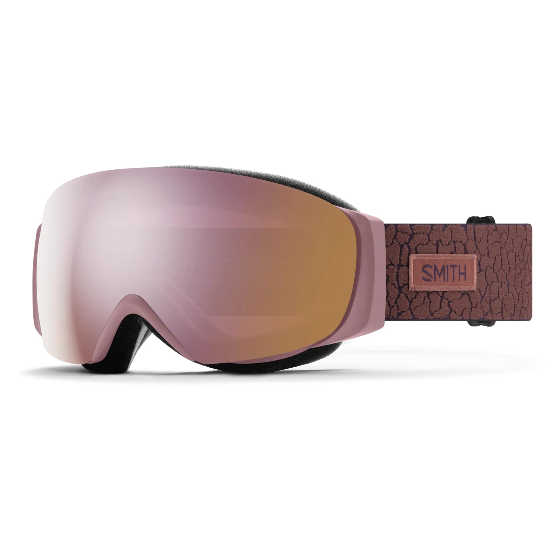 smith i​/o mag s goggles-color-dusk crackle | chromapop everyday rose gold mirror