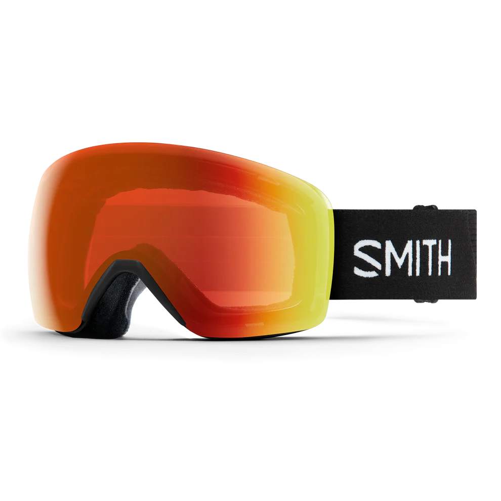 smith skyline goggle-color-black || chromapop everyday red mirror