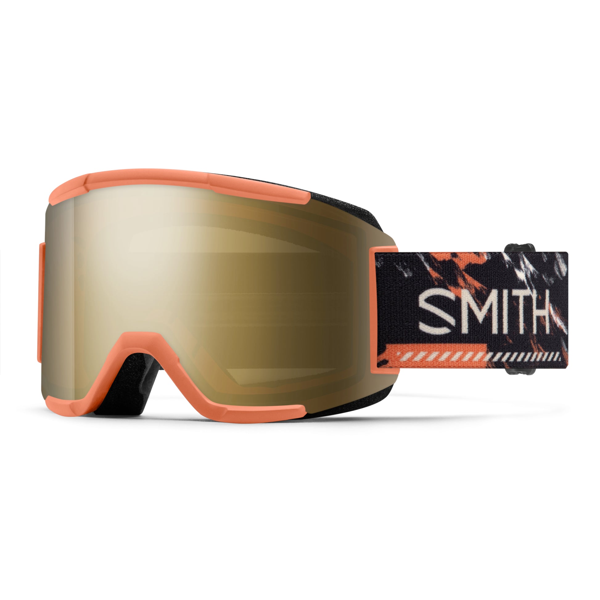smith squad goggle-color-cinder chop up | chromapop sun black gold mirror