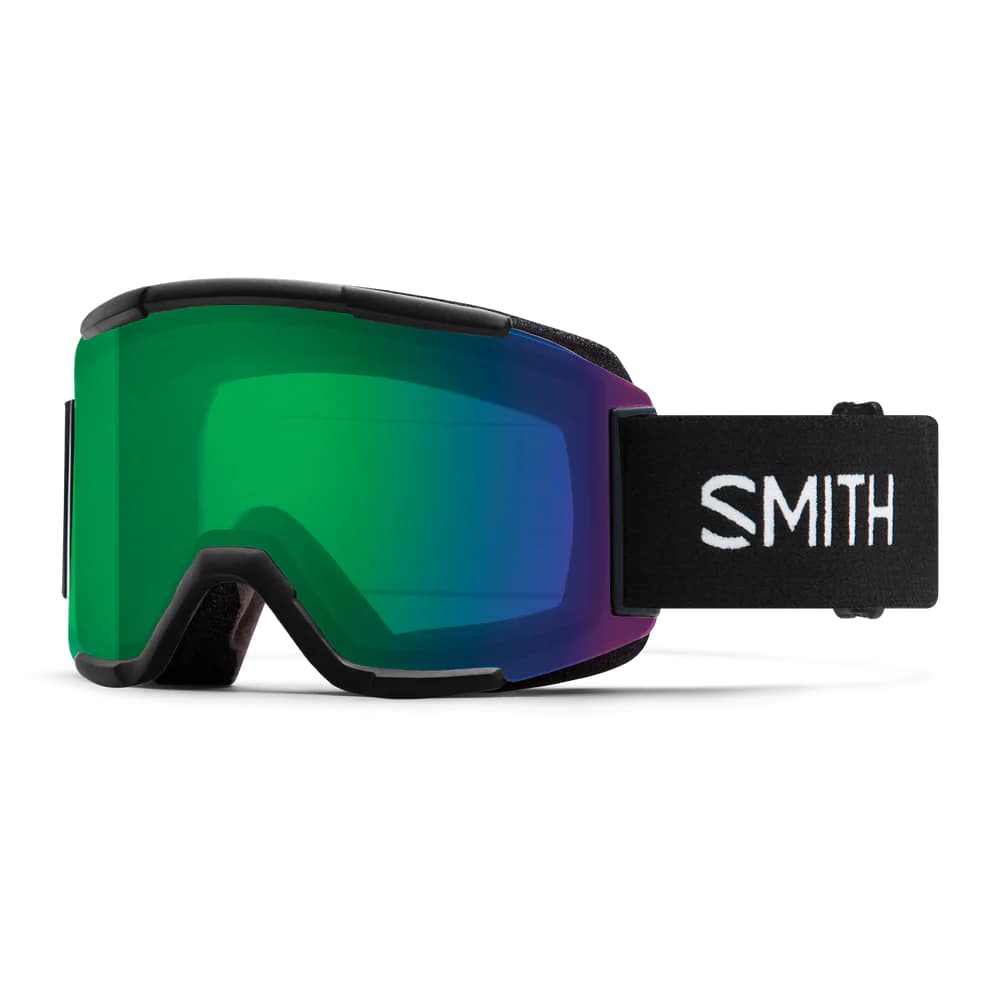 smith squad goggle-color-black  || chromapop everyday green mirror