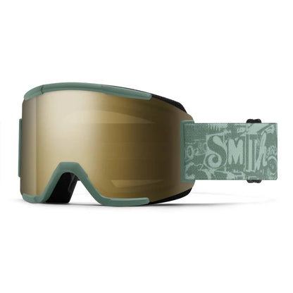 smith squad goggle-color-cactus zine | chromapop sun black gold mirror