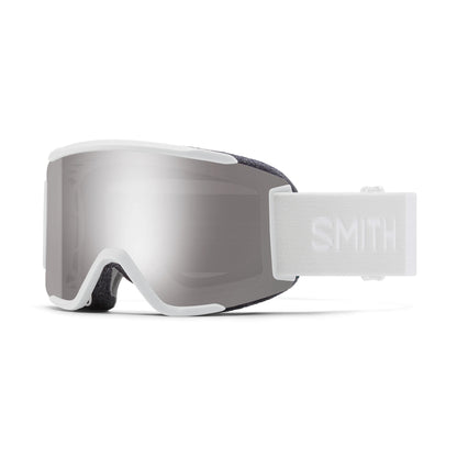 smith squad s goggle-color-white vapor || chromapop sun platinum mirror