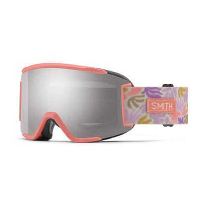smith squad s goggle-color-flare flora | chromapop sun platinum mirror