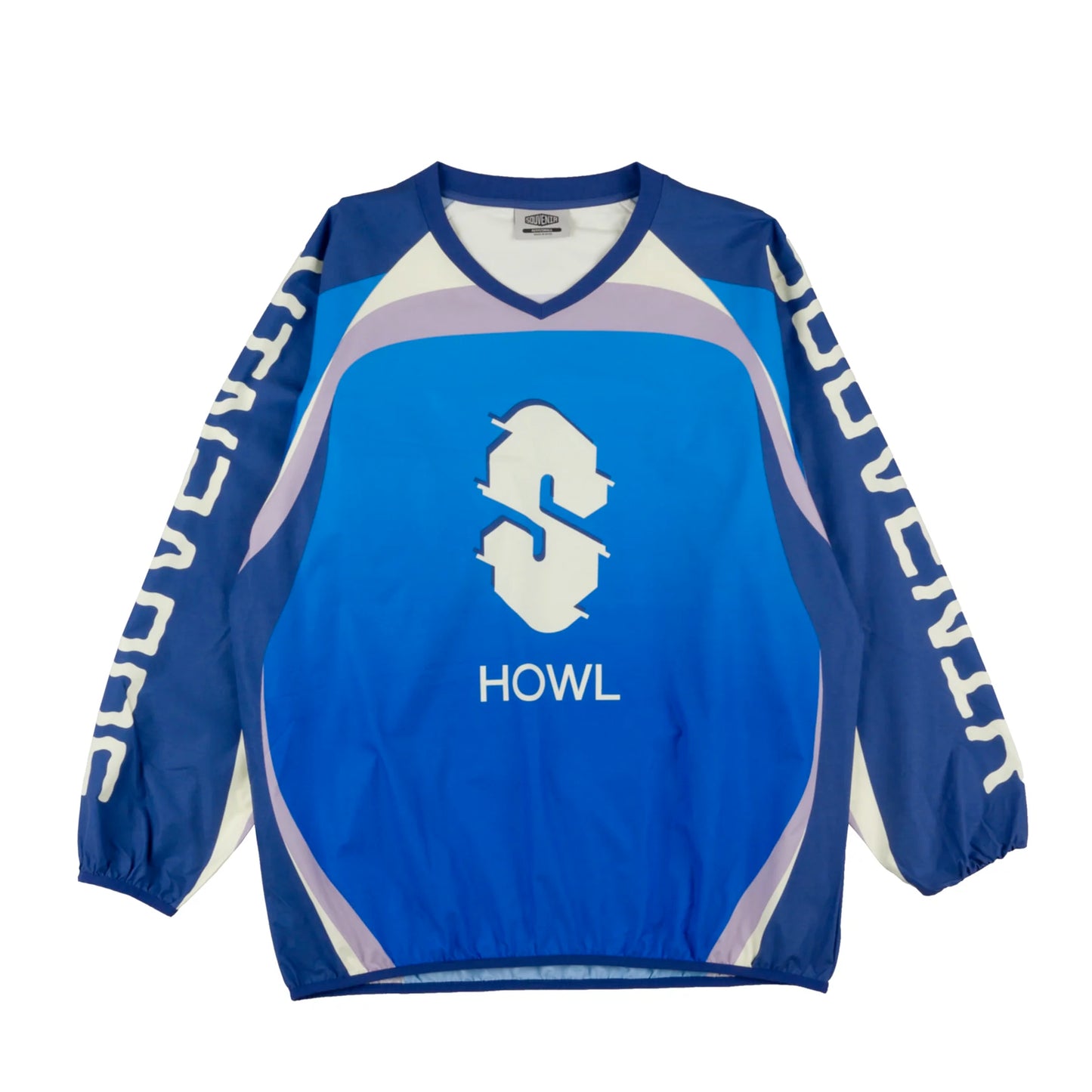 souvenir x howl moto shirt-color-blue