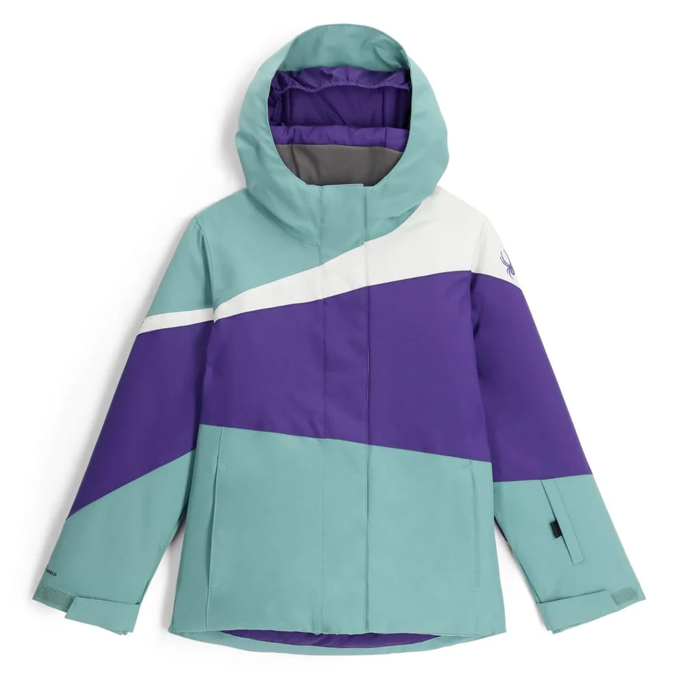 spyder zoey kids’ jacket-color-sea glass