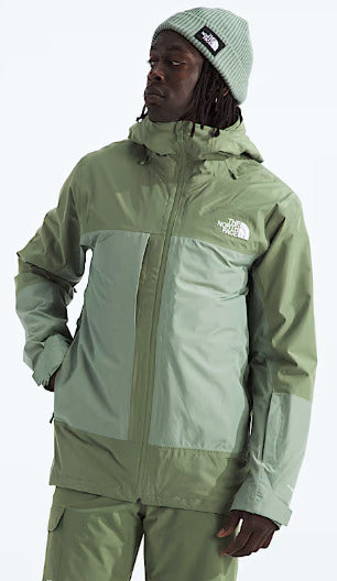 the north face men’s thermoball™ snow triclimate® jacket-color-bark mist/slate moss
