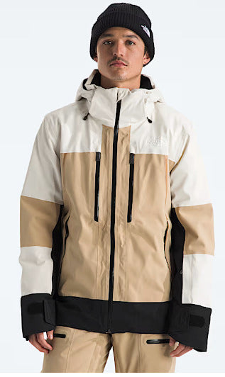 the north face snowsquall men’s jacket-color-white dune/khaki stone/tnf black