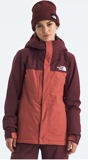 the north face women’s freedom insulated jacket-color-sumac/mars dust