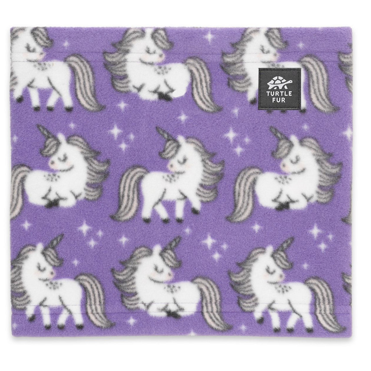 turtle fur kids’ fleece neckwarmer-color-sparkle pony