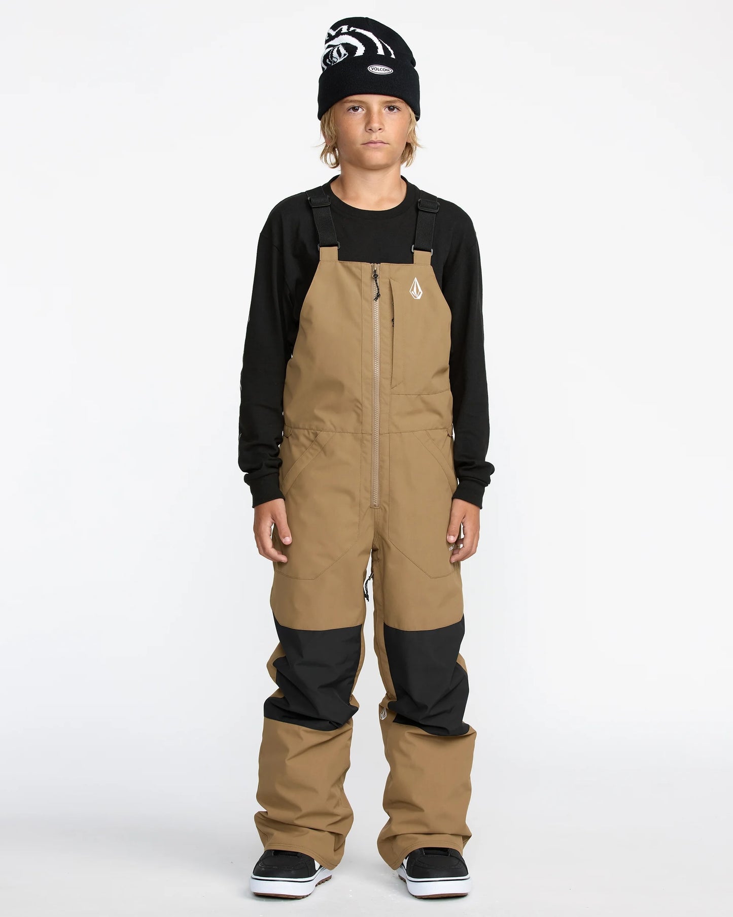 volcom big kids' barkley insulated bib overall-color-brz
