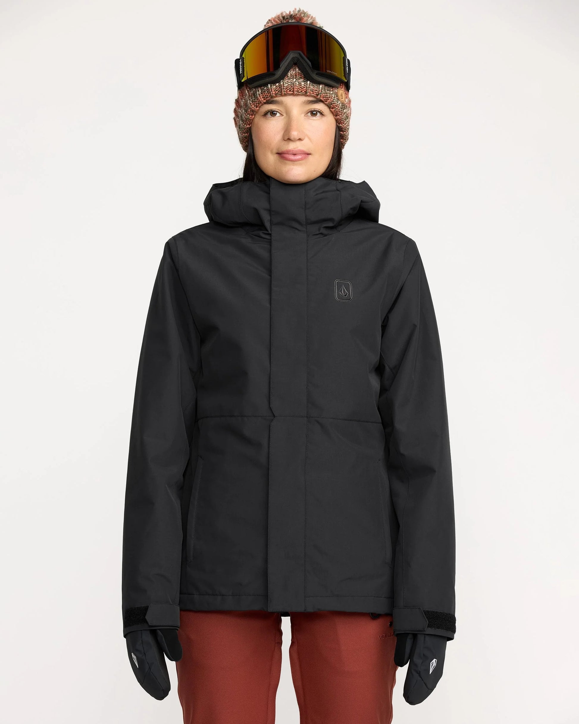 volcom bolt insulated women’s jacket-color-black