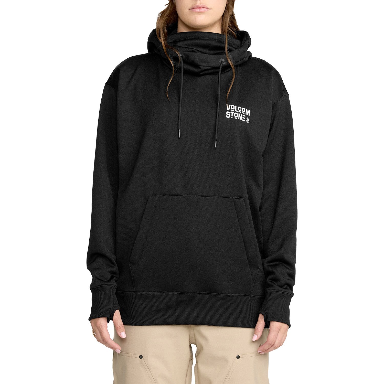 volcom hydro women’s riding pullover-color-black