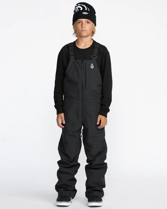 volcom kids' barkley insulated bib overall-color-blk
