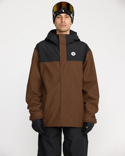 volcom men's buckthreeeighty jacket-color-brn-size-l
m
xl