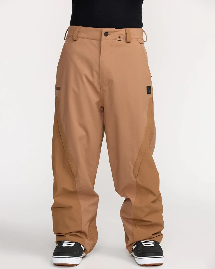 volcom men's kleveland shell pants-color-terra brown