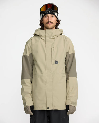 volcom primry men’s insulated jacket-color-moss green