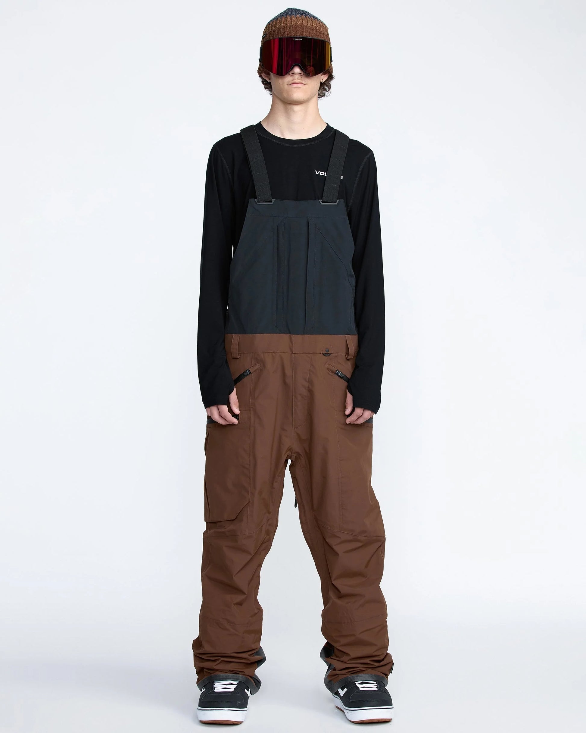 volcom rain gore-tex bib pant-color-brn-size-l
m
xl