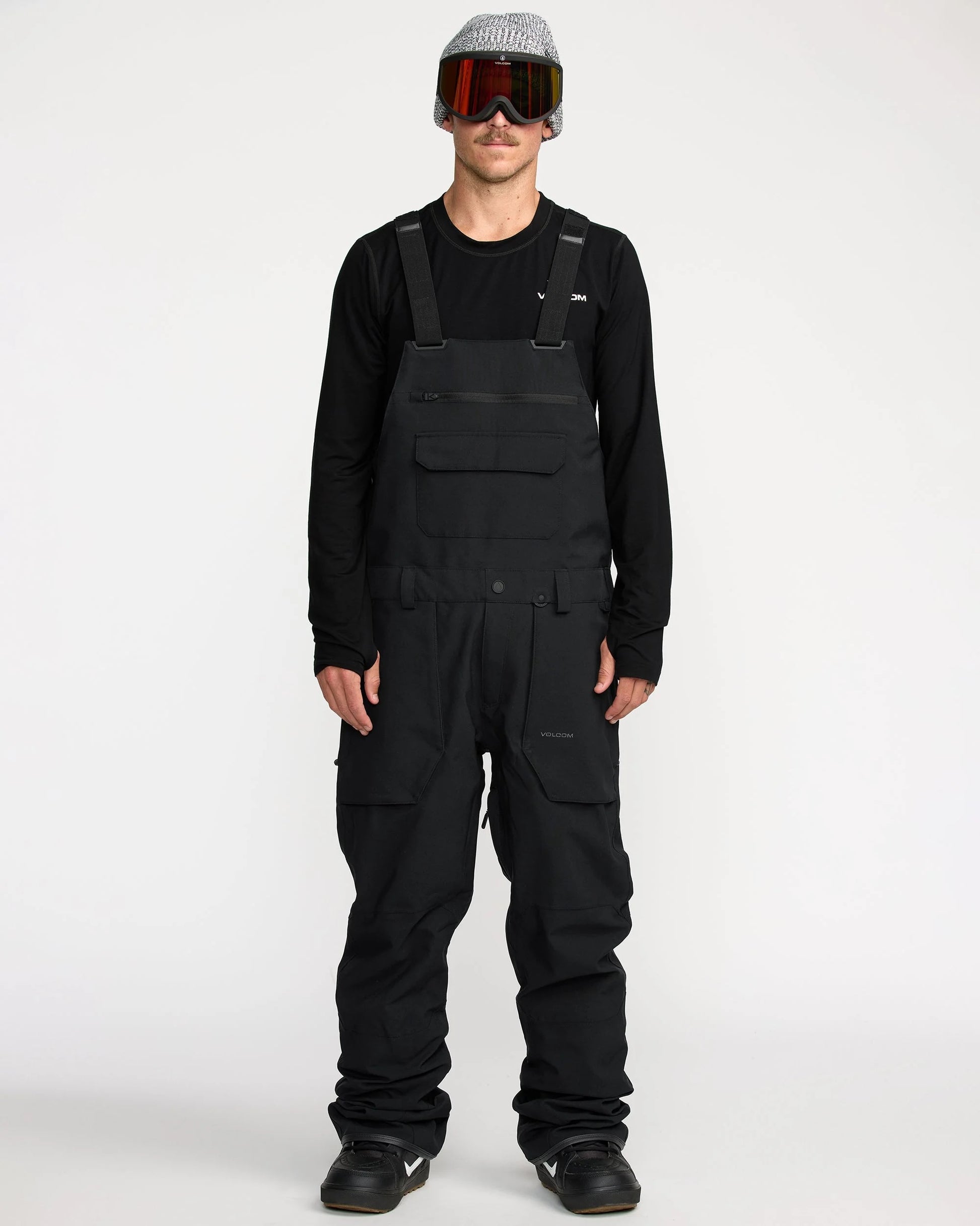 volcom roan bib pant-color-blk-size-l
xl
m