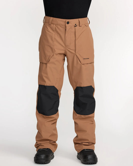volcom roan mens pants-color-terra brown
