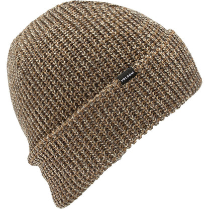 volcom stoned knit beane-color-terra brown