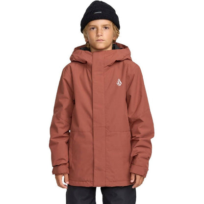 volcom vernon kids’ jacket-color-henna